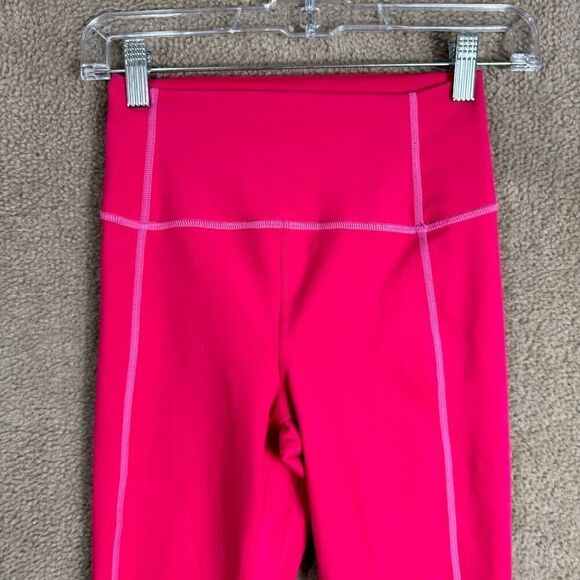 J.Crew‎ Active Leggings Womens Size XS Hot Pink Cloud Stretch High Rise Athletic - Picture 4 of 12
